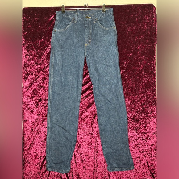 Rustler Mens Medium Wash Blue Denim Jeans Regular Fit Straight Leg Size 30X32 - Picture 1 of 9